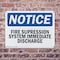 Signmission Fire Suppression System Immediate Discharge OSHA Notice Sign, Plastic, 10in W x 7in L, 2PK OS-2PACK-NS-P-710-L-12703 - alternate 8